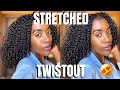 LESS SHRINKAGE STRETCHED TWISTOUT on Natural Hair - Lets get into this length!!