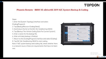 Phoenix Remote - BMW X5 xDrive40i 2019 - AC System Backup & Coding