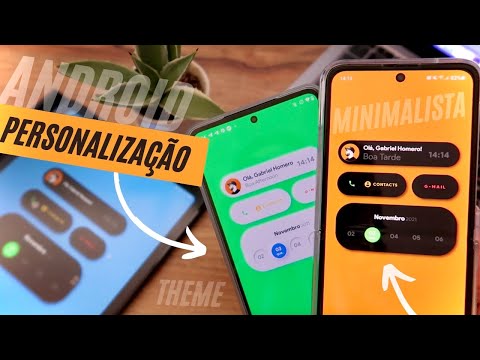 TEMA ANDROID ✨ No Estilo MINIMALISTA + Pack de Widgets e Tema