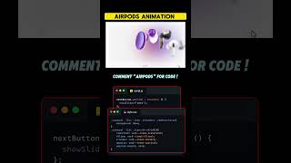AIRPODS ANIMATION USING HTML CSS #CODING #PROGRAMMING