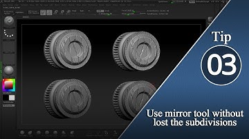 Tip3 Use mirror tool without lost the subdivisions