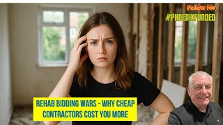 🎥 Rehab Bidding Wars - Why Cheap Contractors Cost You More 🎥