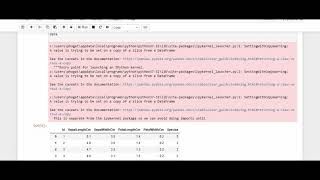 Classification using decision tree classifier and visualization of results