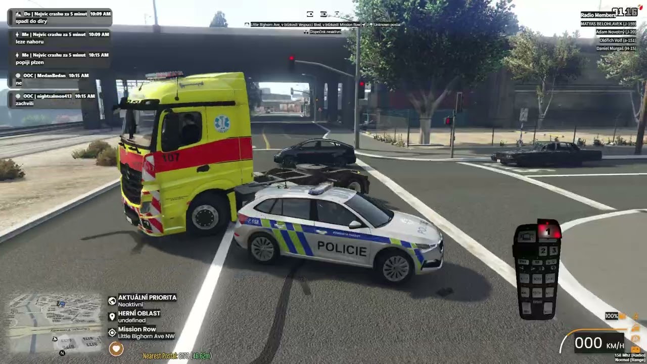 FIVEM INFINITY DOJRP KRÁTKÝ KLIP ZE HRY FIVEM PO RESTARTU SERVERU VIDEO SKONCILO