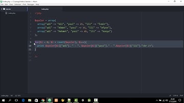 21. Php Dersleri - Foreach Döngüsü