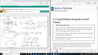 Calculus 2 Lessons - Using Definite Integrals to Find Volume