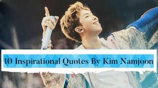 10 Most Inspirational Quotes By Kim Namjoon| RM
