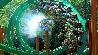 OFFICIAL Medusa On-Ride & Aerial Video from Six Flags Great Adventure
