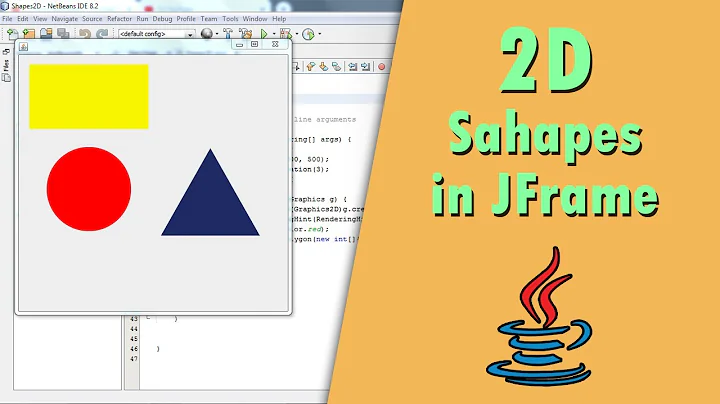 How to Draw 2D Shapes inside a JFrame in java (Java GUI)
