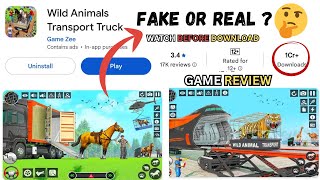 Wild Animals Transport Truck Game Review - Android Game Watch Before Download screenshot 3