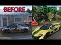rebuilding McLaren P1 gtr  | Forza horizon 5 gameplay l Logitech g29