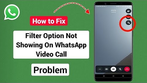 How To Fix Filter Option Not Showing On WhatsApp Video Call