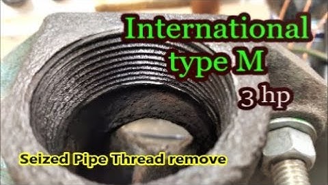 Seized Pipe Thread Remove cape chisel