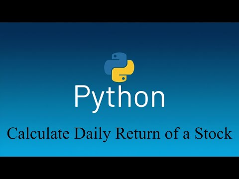 Calculate a Daily Return of a stock in Python