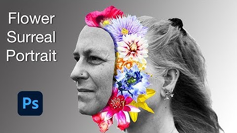 Face Full of Flowers Portrait in Photoshop 2023, Inspired by Marcelo Monreal
