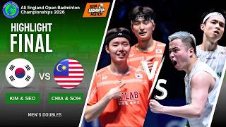 Kim/Seo (KOR) [1] vs Chia/Soh (MAS) [2] - F | All England Open 2026