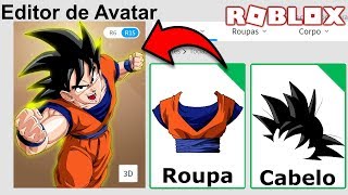 Perfil Do Goku Do Dragon Ball No Roblox Roblox Avatar Youtube - r15 broly roblox script youtube