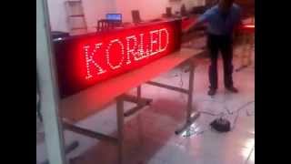Running Text, Moving Sign, Text Berjalan ( KORLED) 320-0106 Red Pc Type screenshot 5