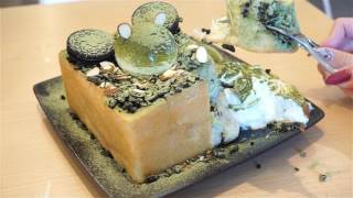 Green Tea Lava Bread At Sulmida Korean Dessert Cafe