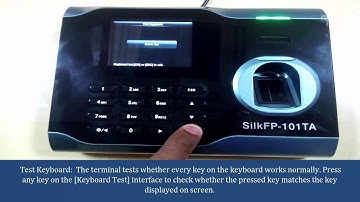 Auto test option in SilkFP101TA Device