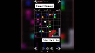 Flow Free || Star Field Pack || 11x11 || Level 1 To 10 Gameplay screenshot 1