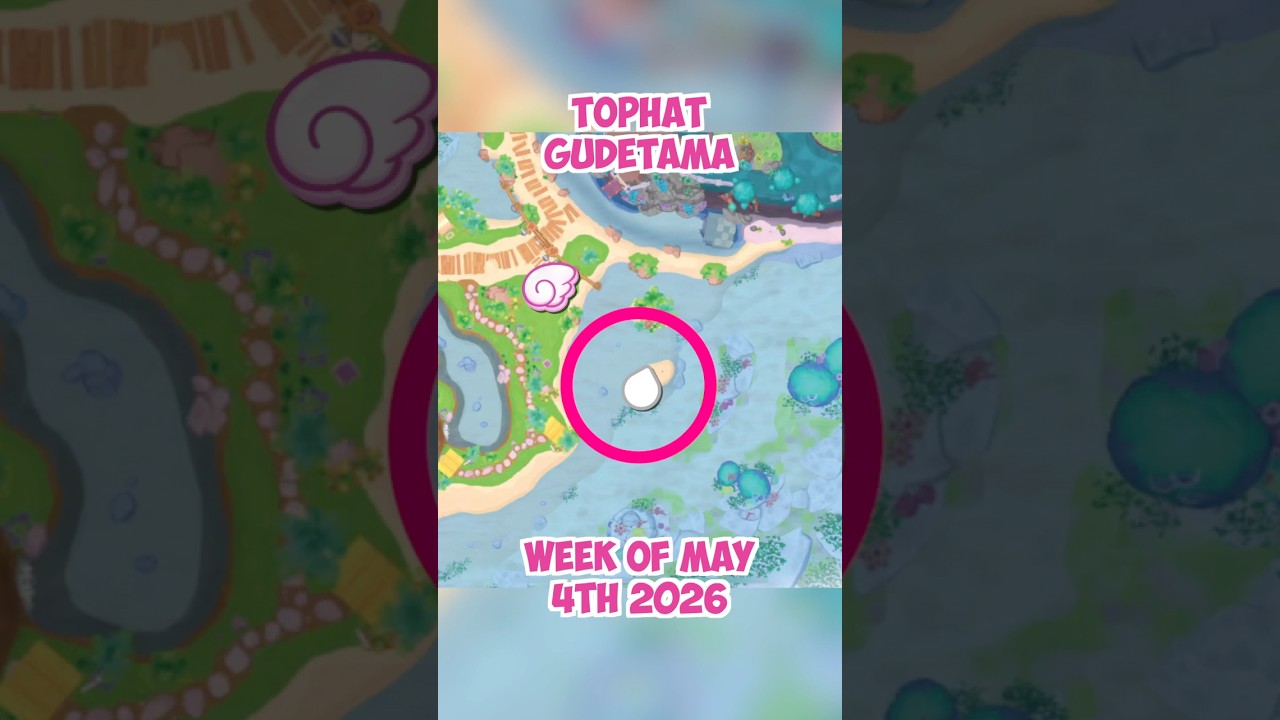 TOPHAT Gudetama location 🎩 May 4th 2026 🍳 Crafting Plan #2 - Hello Kitty Island Adventure