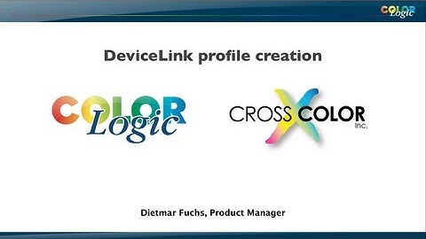 ColorLogic - ICC DeviceLink Profile creation with CoPrA