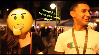 Asking strangers about their sex life