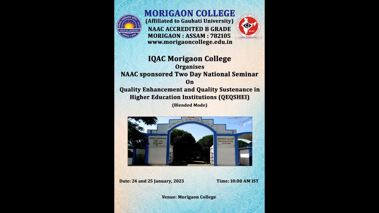 NAAC Sponsored Two Day National Seminar On Quality Enhancement and ...