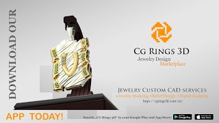 Pendant With Letter V - 3D CAD video