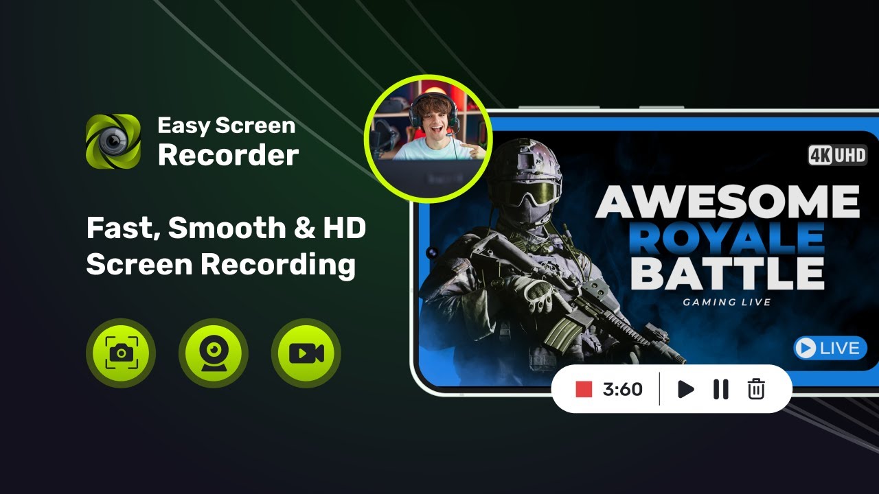 How Gamers & Creators Record Screen + Facecam Smoothly (Easy Screen Recorder)