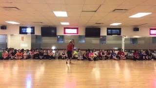 2015 Tryouts Varsity Level pom back view
