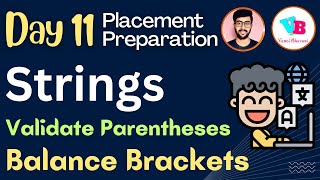 Strings - Validate Parentheses in telugu | Balance Brackets | DSA in Telugu | Vamsi Bhavani