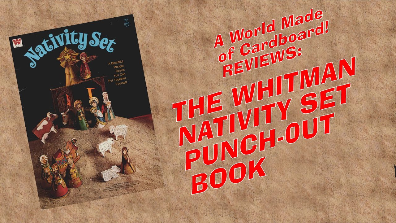 Whitman Publishing, Nativity Set Punch Out Book Paper Craft Kit