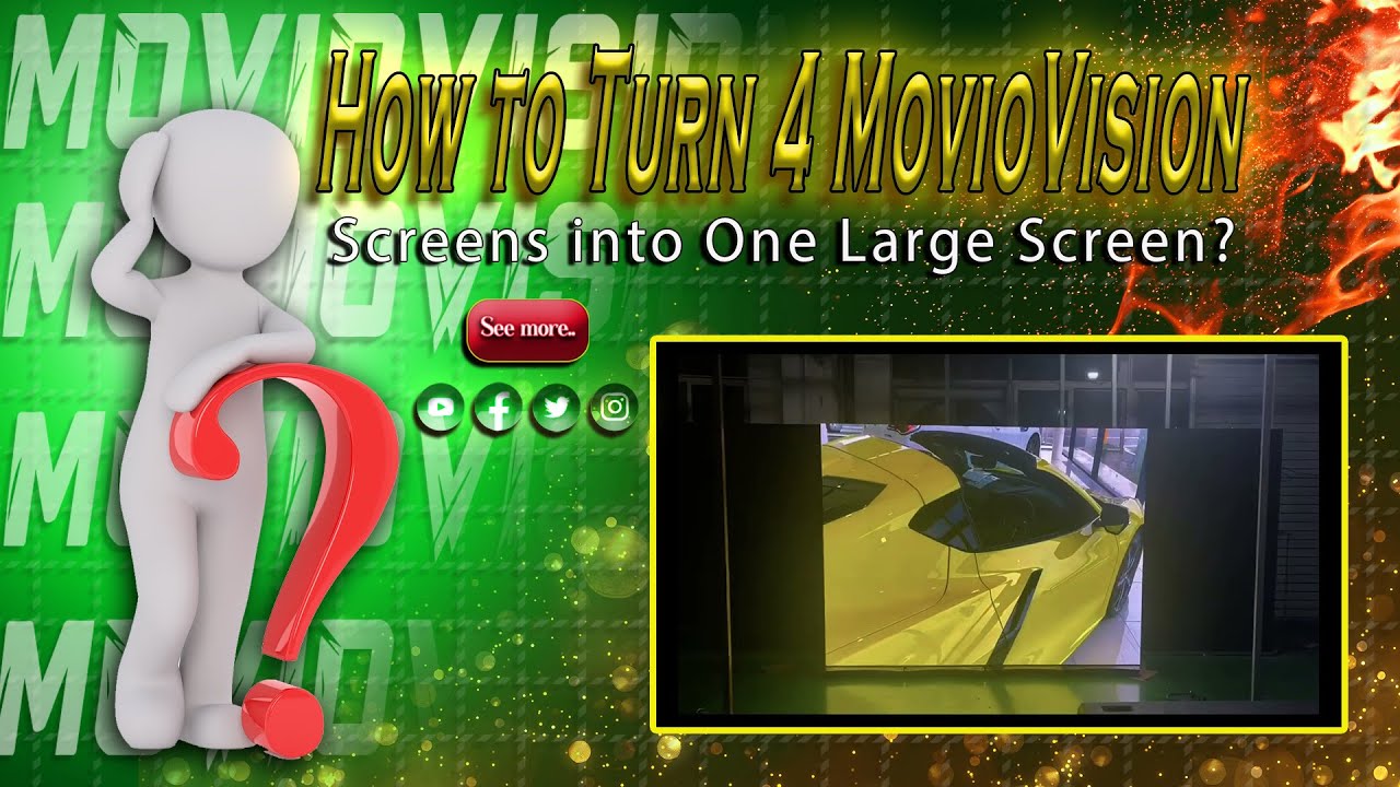 How to Turn 4 MovioVision Screens into One Large Screen - YouTube