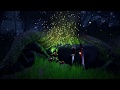 Fireflies flying for forest scene