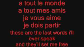 A Tout Le Monde (lyrics) chords