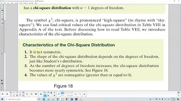 Math 14 9.3 Finding Critical Values for the Chi Square Distribution