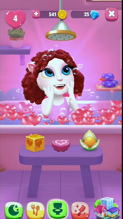 My Talking Angela 2||Mandi Dulu biar segar😁 #Shorts