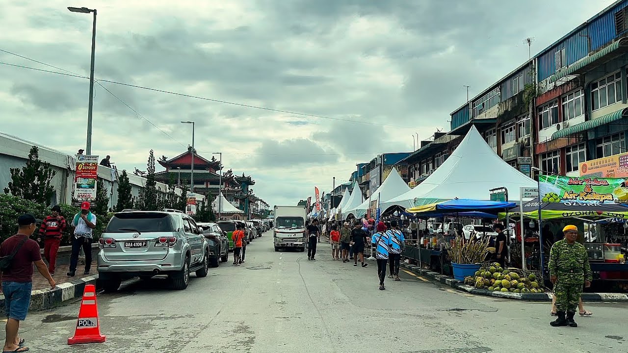 Keadaan Persekitaran Di Sri Aman Sebelum Pesta Benak | Sempat Beli Bakul Kraf Tangan Yang Murah