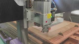 Testing video of Acctek atc cnc router for cutting work