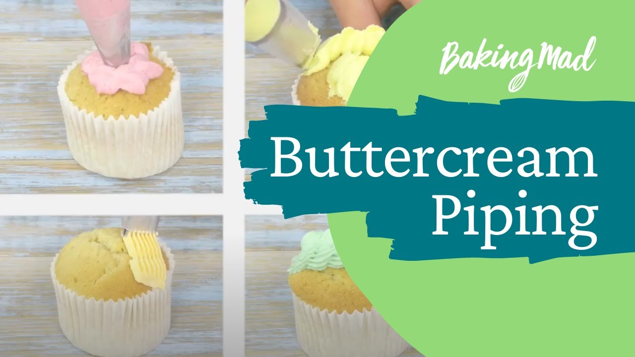 Buttercream Piping Tips & Techniques for Cakes Baking Mad YouTube