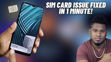 How to Fix No SIM Card, Invalid SIM, Or SIM Card Failure Error on, Not Registered on Network Android