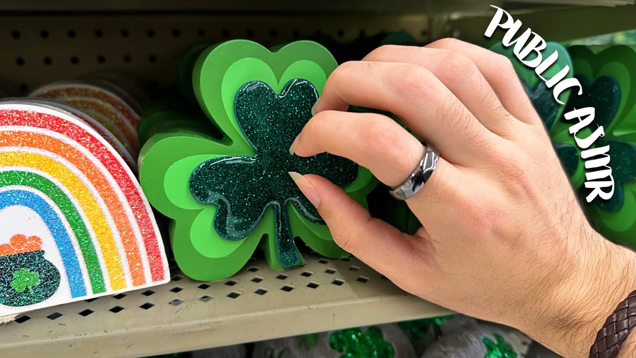 ASMR in Public at Hobby Lobby ☘️ - Lofi, Tapping, Scratching, Camera Tapping