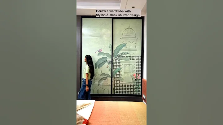 sliding wardrobe #slidingdoorideas #homedecor #interiordesign #glasspartition #wardrobedesign