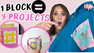 You Won’t Believe These 3 Projects from ONE Quilt Block! ✂️ Sewing Tips & Tricks