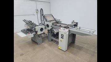 1997 Baum 2020 Pile Feed Paper Folder w/ 8 Page Unit