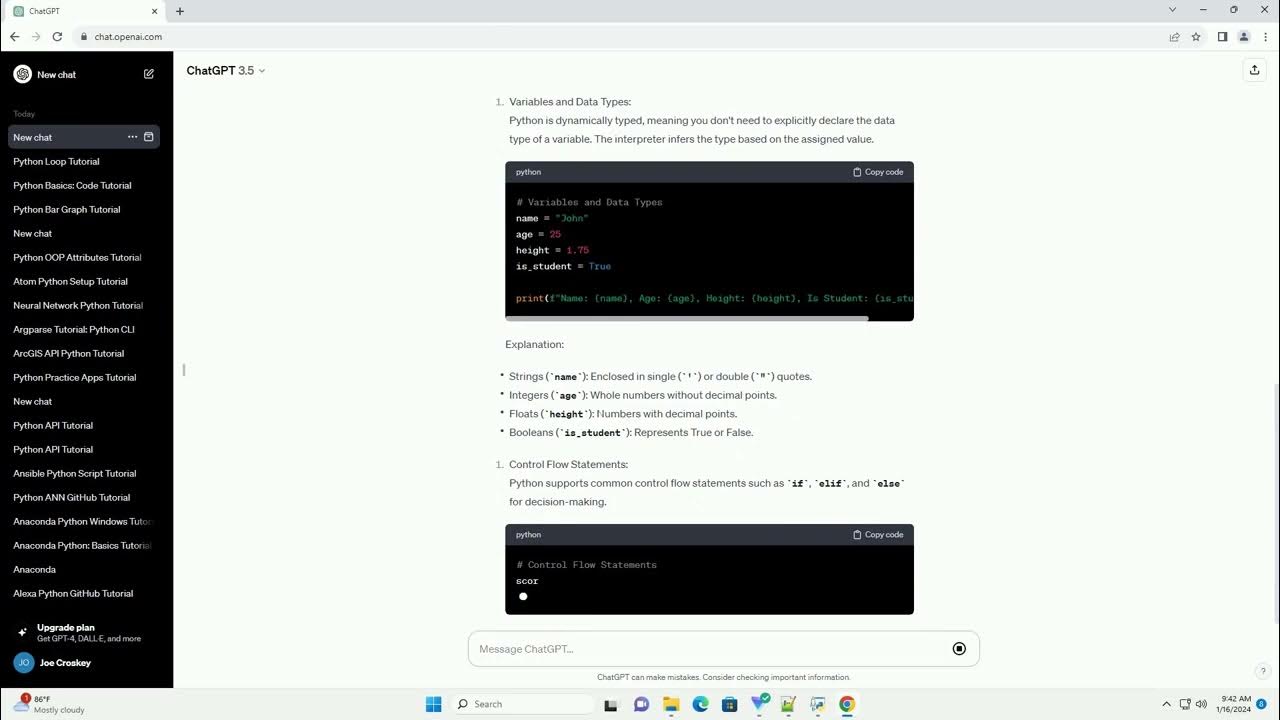 basic program structure in python - YouTube