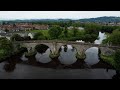 Old Stirling Bridge Scotland Aerial Drone Footage