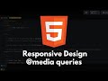 HTML Tutorial #46 - How to Create a Responsive Web Page Using media queries | Responsive Web Design